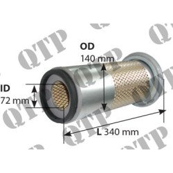 Extérieur du filtre à air