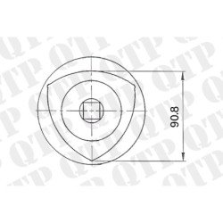 Front Axle King Pin Socket (Bottom)