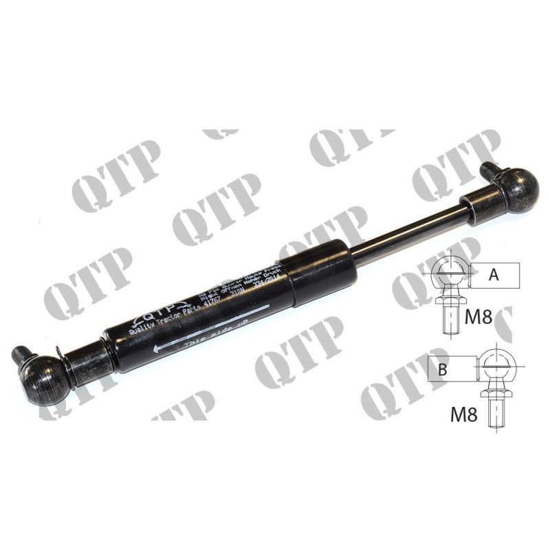 Vérin à gaz 215mm 310N Porte